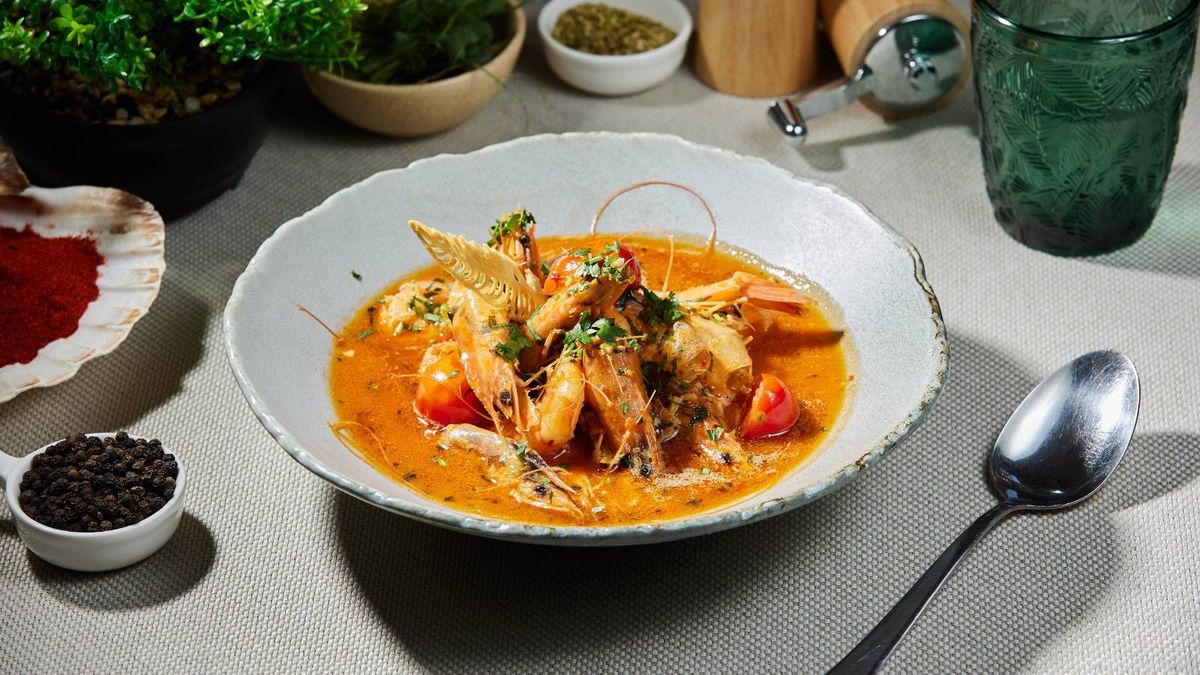 Tigaie picantă de creveți